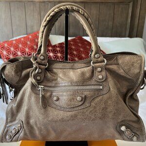👜 Balenciaga Gris Poivre Giant 12 City Bag